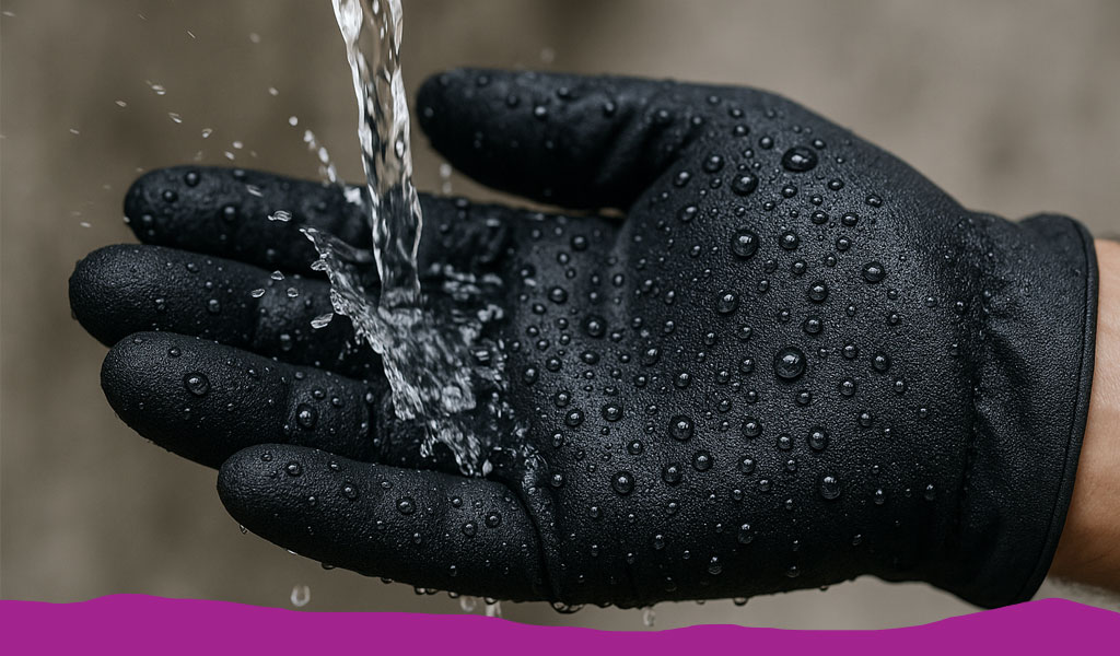 تست نفوذناپذیری آب در دستکش ایمنی