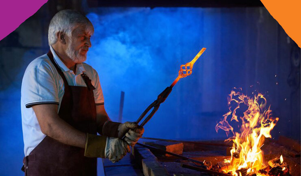 دستکش کار آهنگری